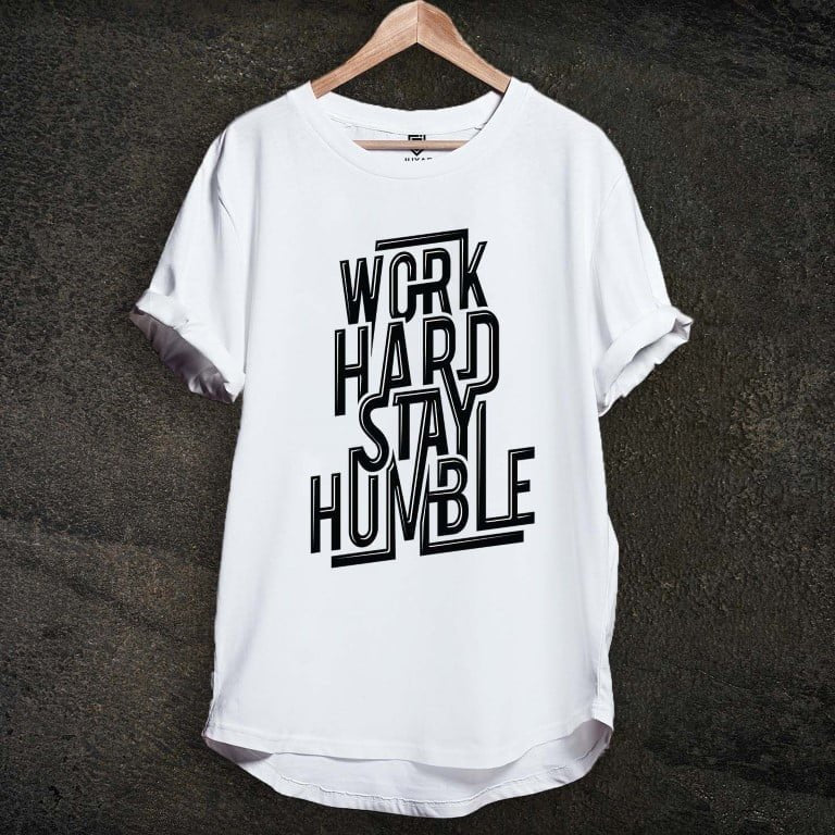 WORK HARD STAY HUMBLE - LONGLINE T-SHIRT
