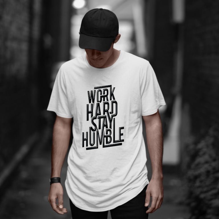 WORK HARD STAY HUMBLE - LONGLINE T-SHIRT