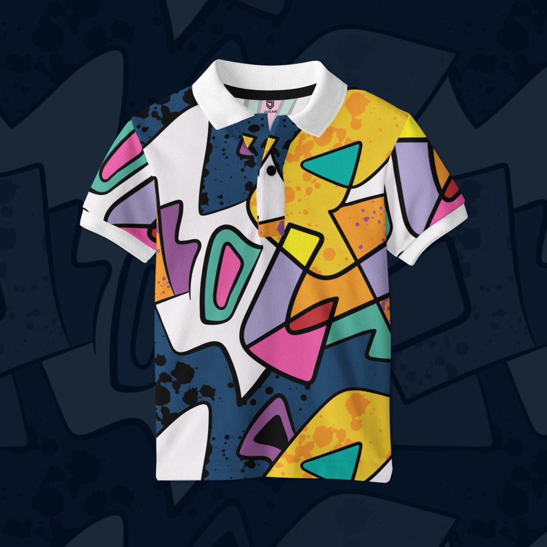 URBAN ABSTRACT POLO T-SHIRT