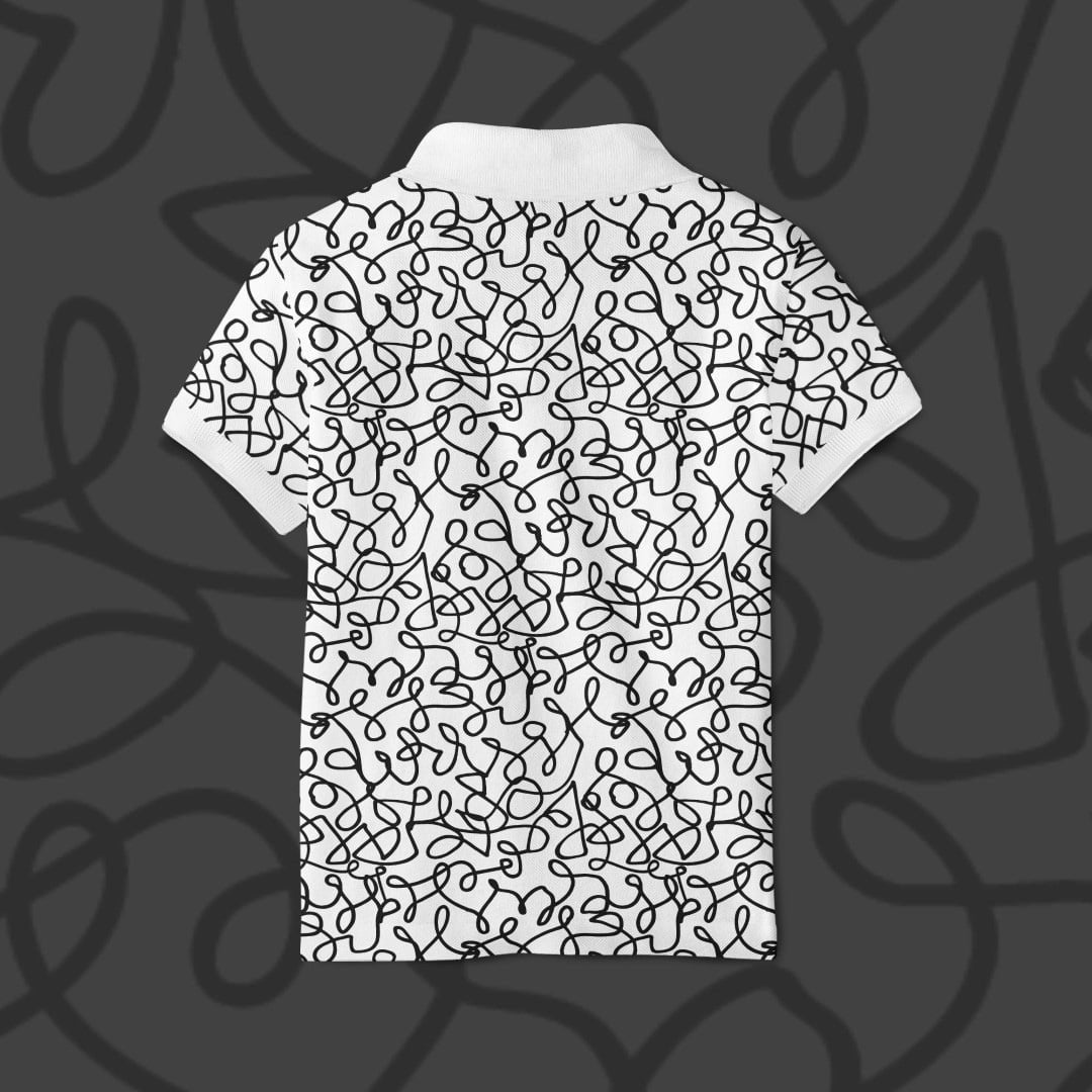 SQUIGGLE POLO T-SHIRT