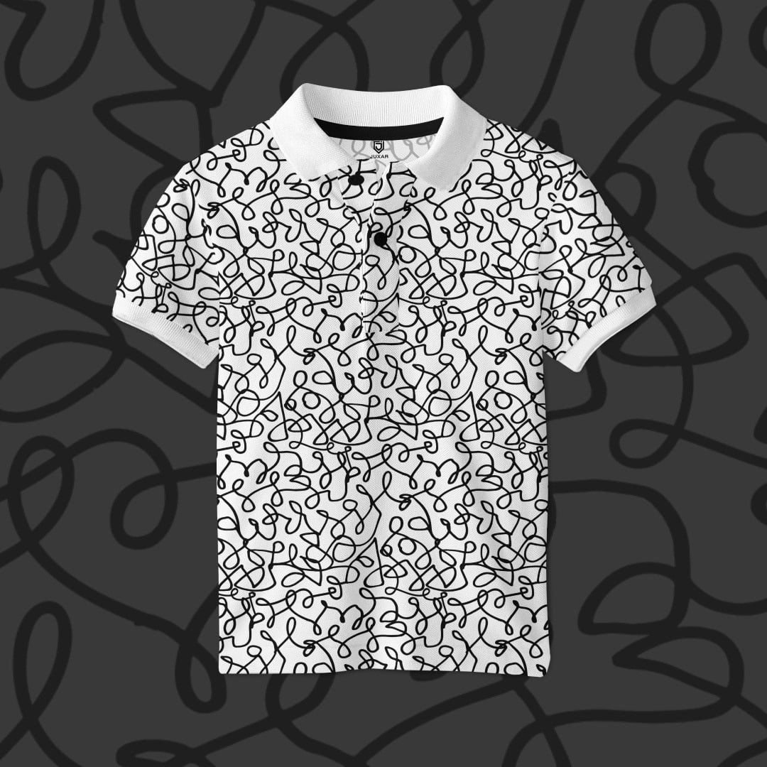 SQUIGGLE POLO T-SHIRT